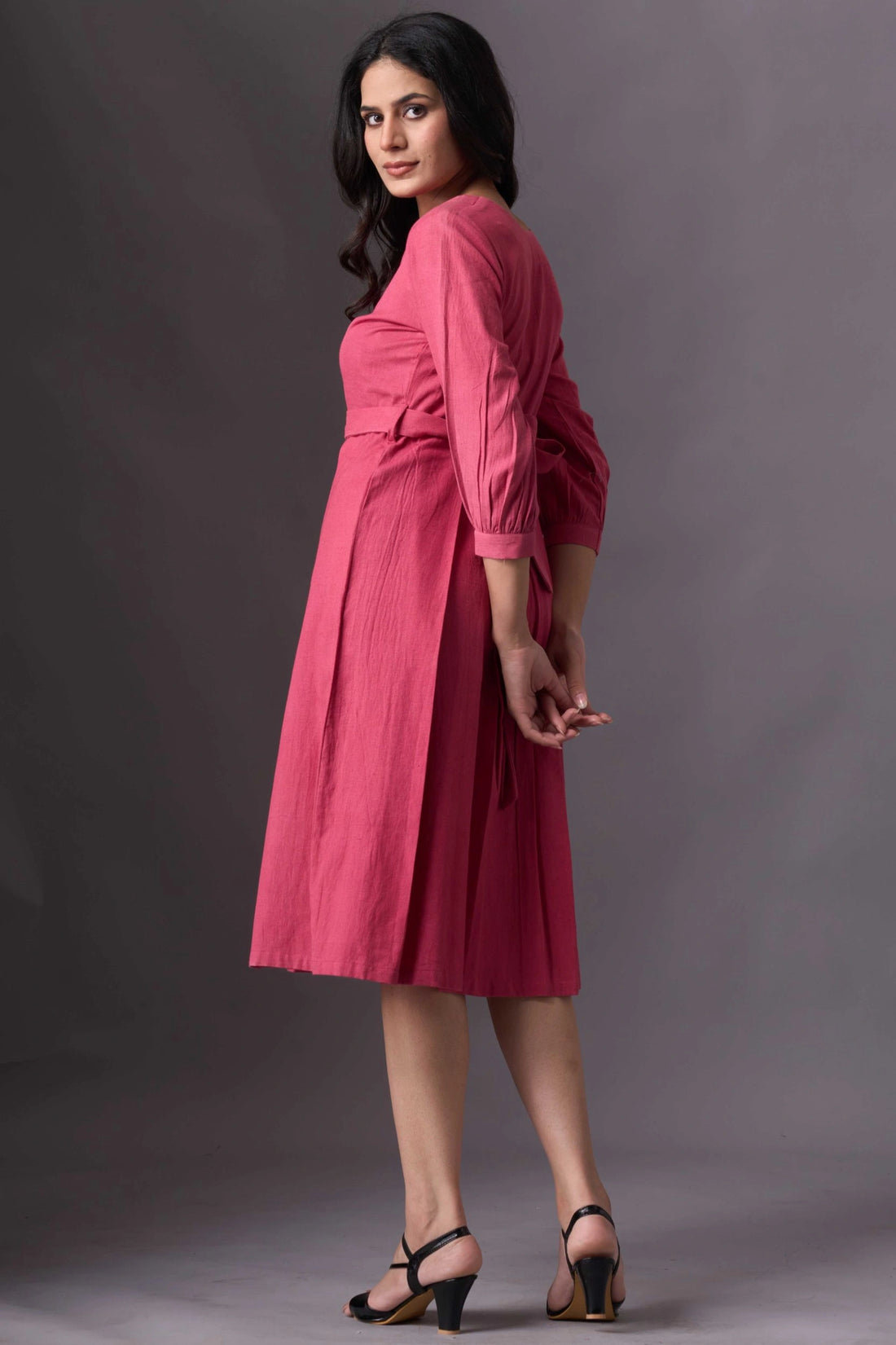 Dusty  Button-Down Dress