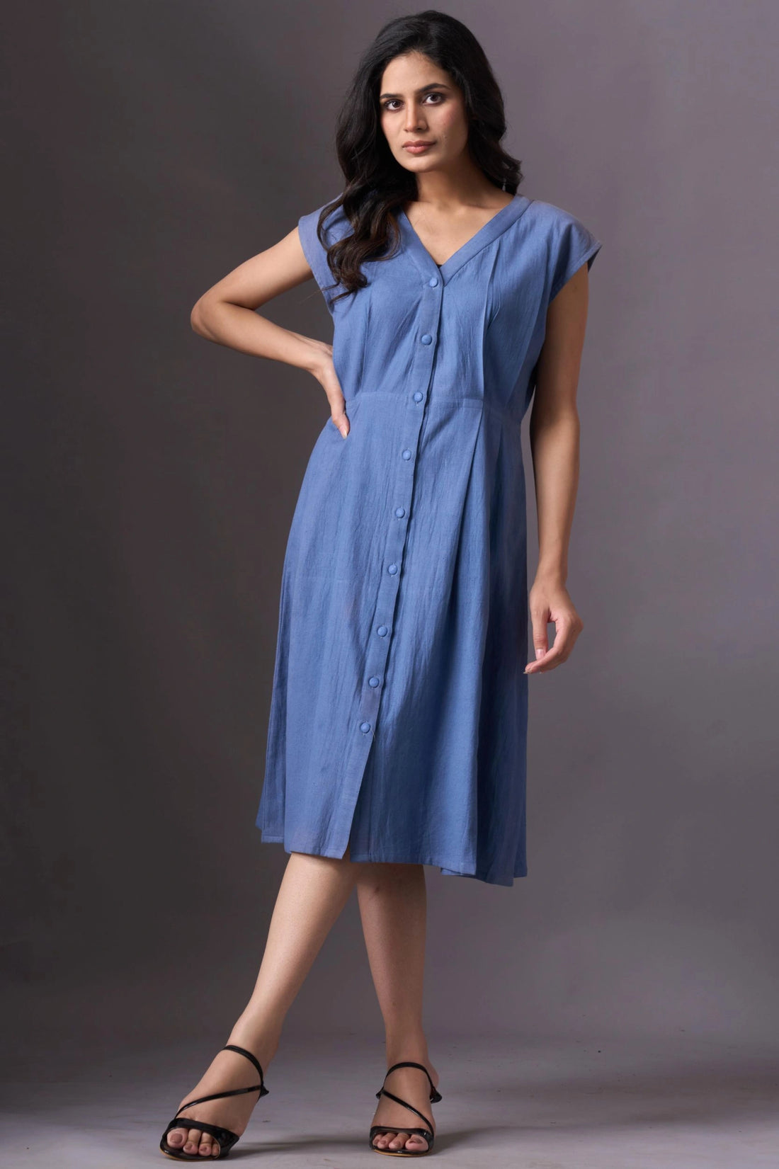 Sky V-Neck Dress