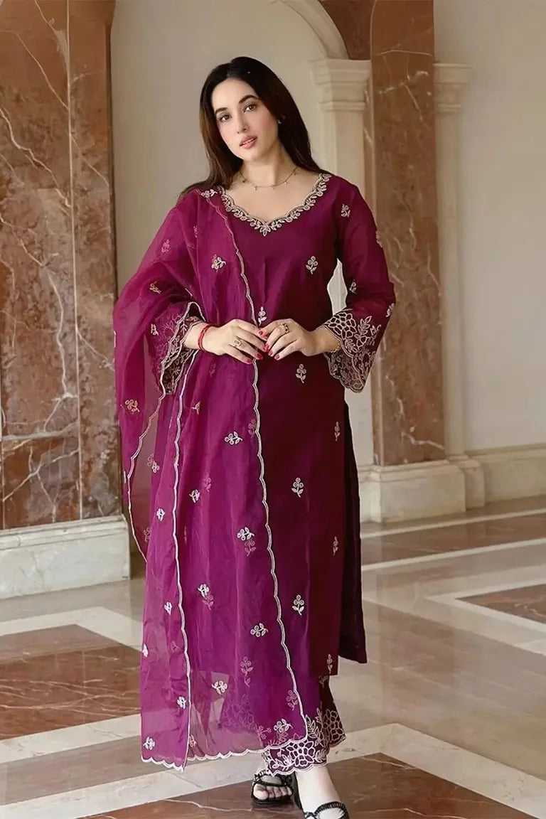 Festive Embroidered Kurta Set