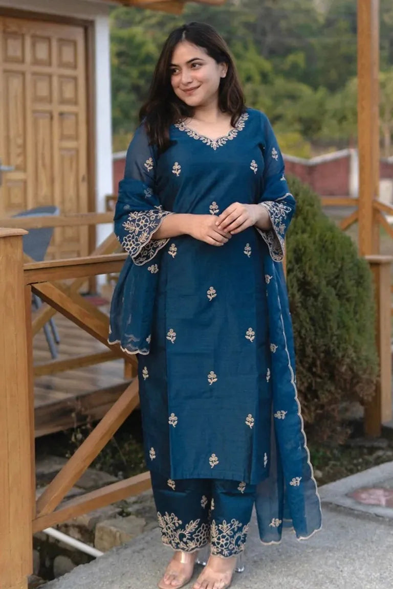 Festive Embroidered Kurta Set