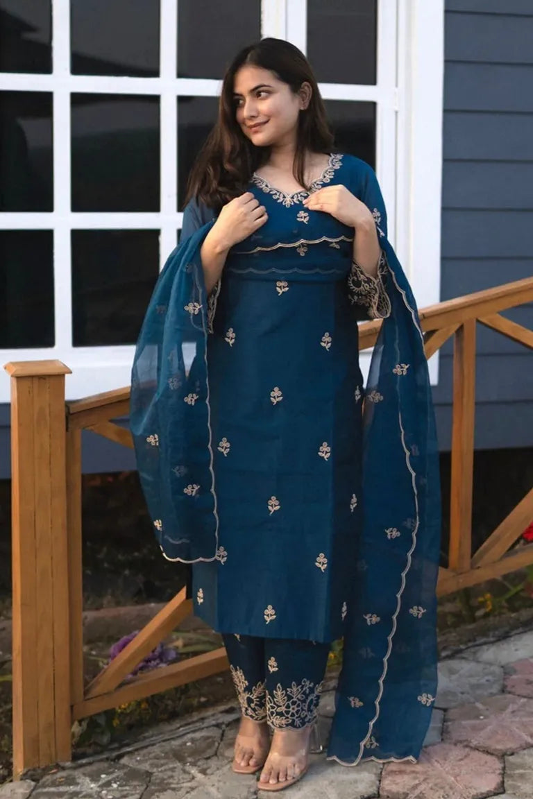Festive Embroidered Kurta Set