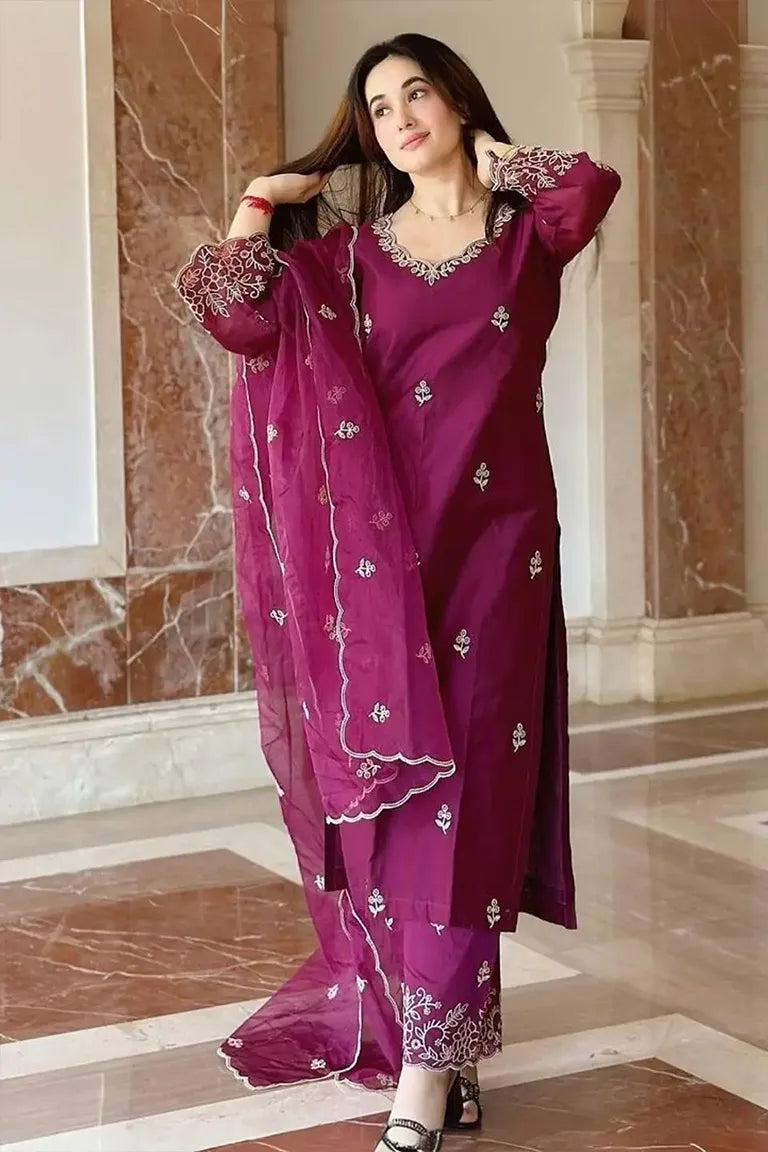 Festive Embroidered Kurta Set