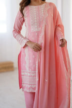 Pink Dupatta set