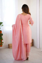 Pink Dupatta set