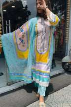 Sky Printed Kurta Set