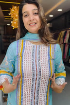 Sky Printed Kurta Set