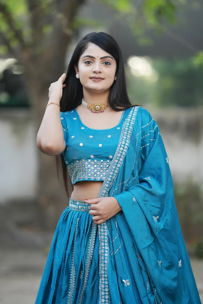Classical Embroidery Lehenga-choli