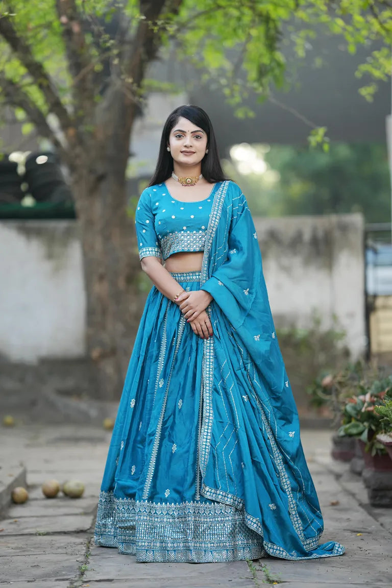Classical Embroidery Lehenga-choli