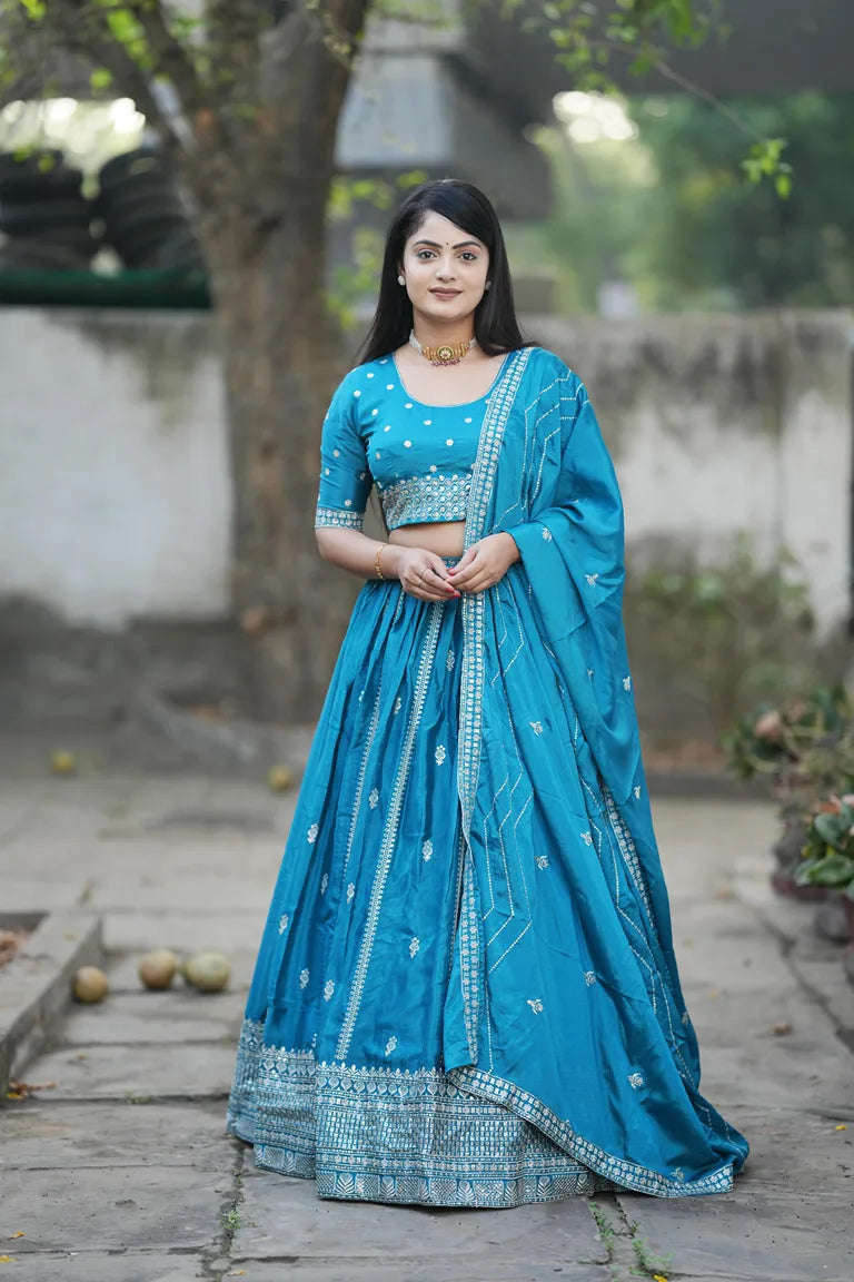 Classical Embroidery Lehenga-choli