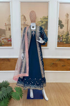 Gown with  Net Dupatta sets