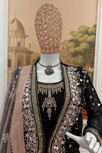 Gown with  Net Dupatta sets