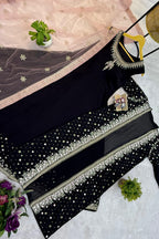 Gown with  Net Dupatta sets