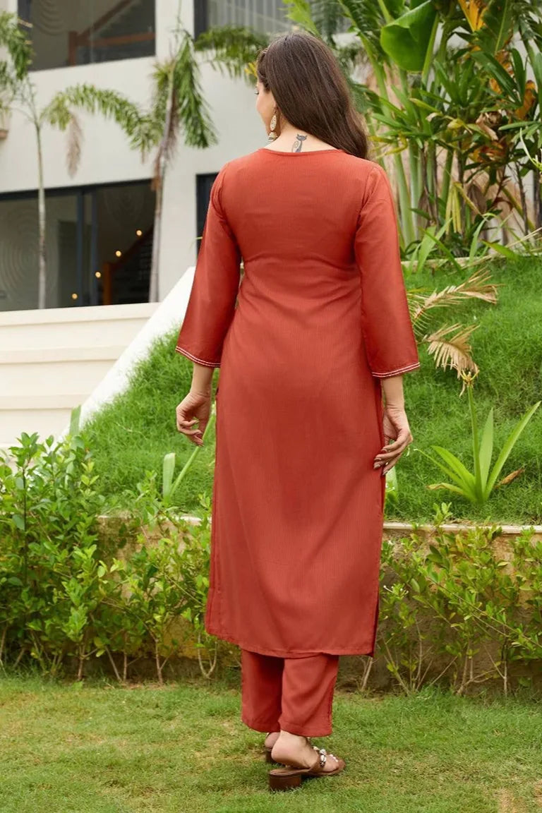 Embroidered Kurta Set