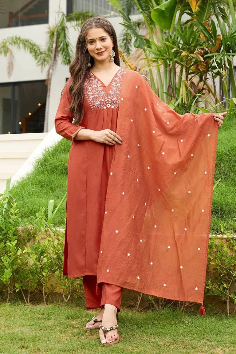 Embroidered Kurta Set