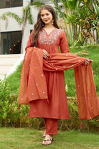 Embroidered Kurta Set