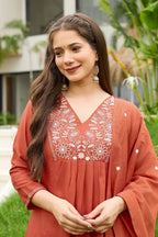 Embroidered Kurta Set