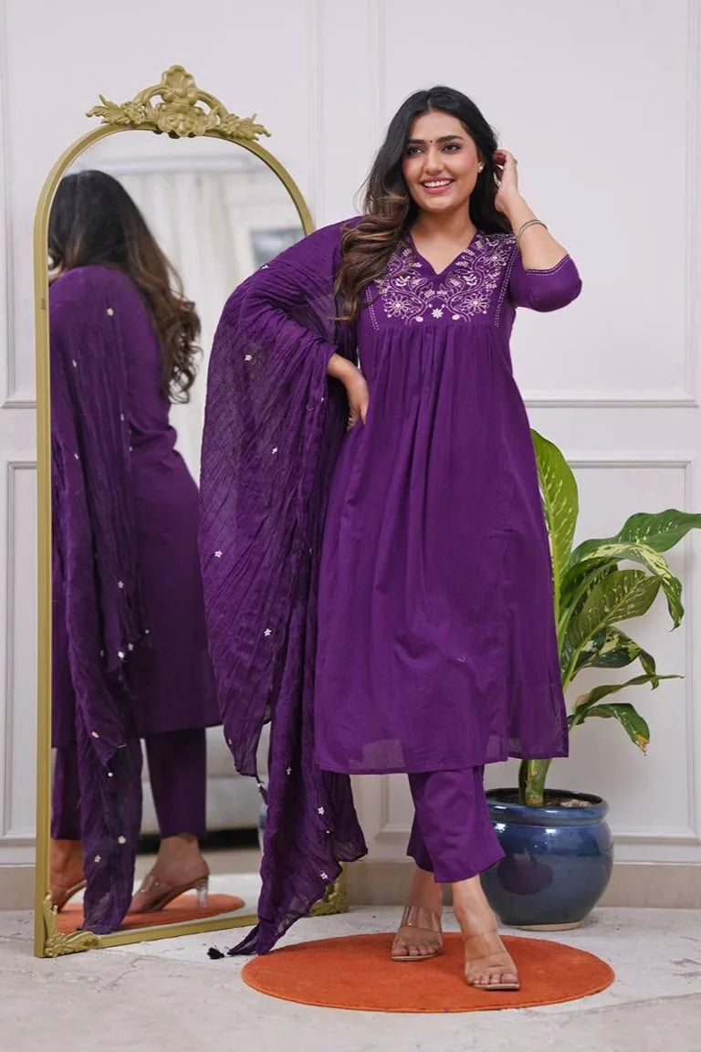 Embroidered Kurta Set
