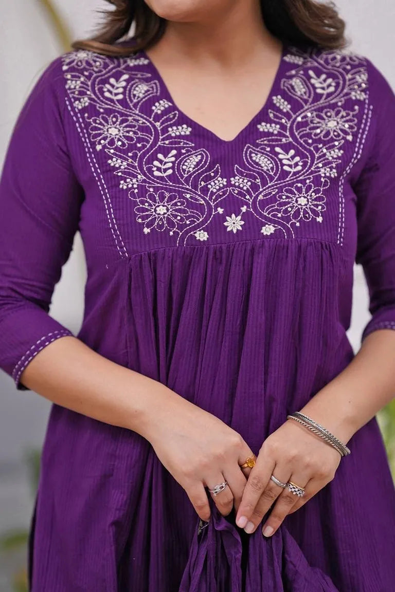 Embroidered Kurta Set