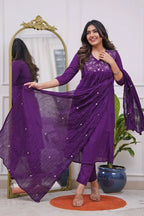 Embroidered Kurta Set