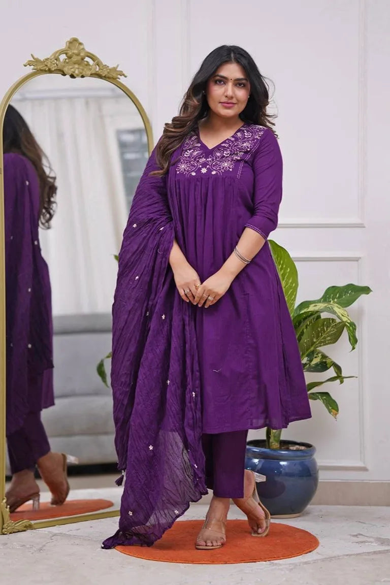 Embroidered Kurta Set