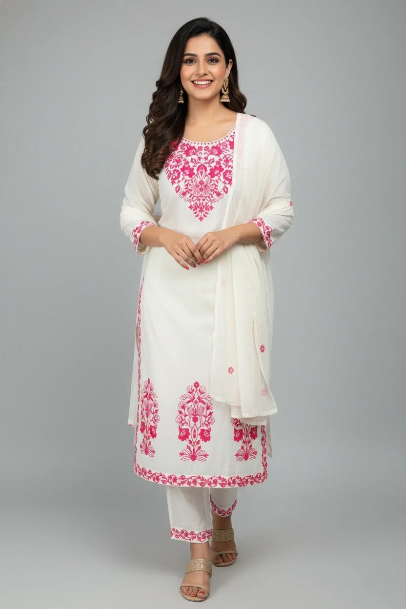 White Festive Kurta