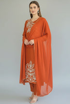 Orange Bloom Kurta
