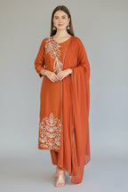 Orange Bloom Kurta