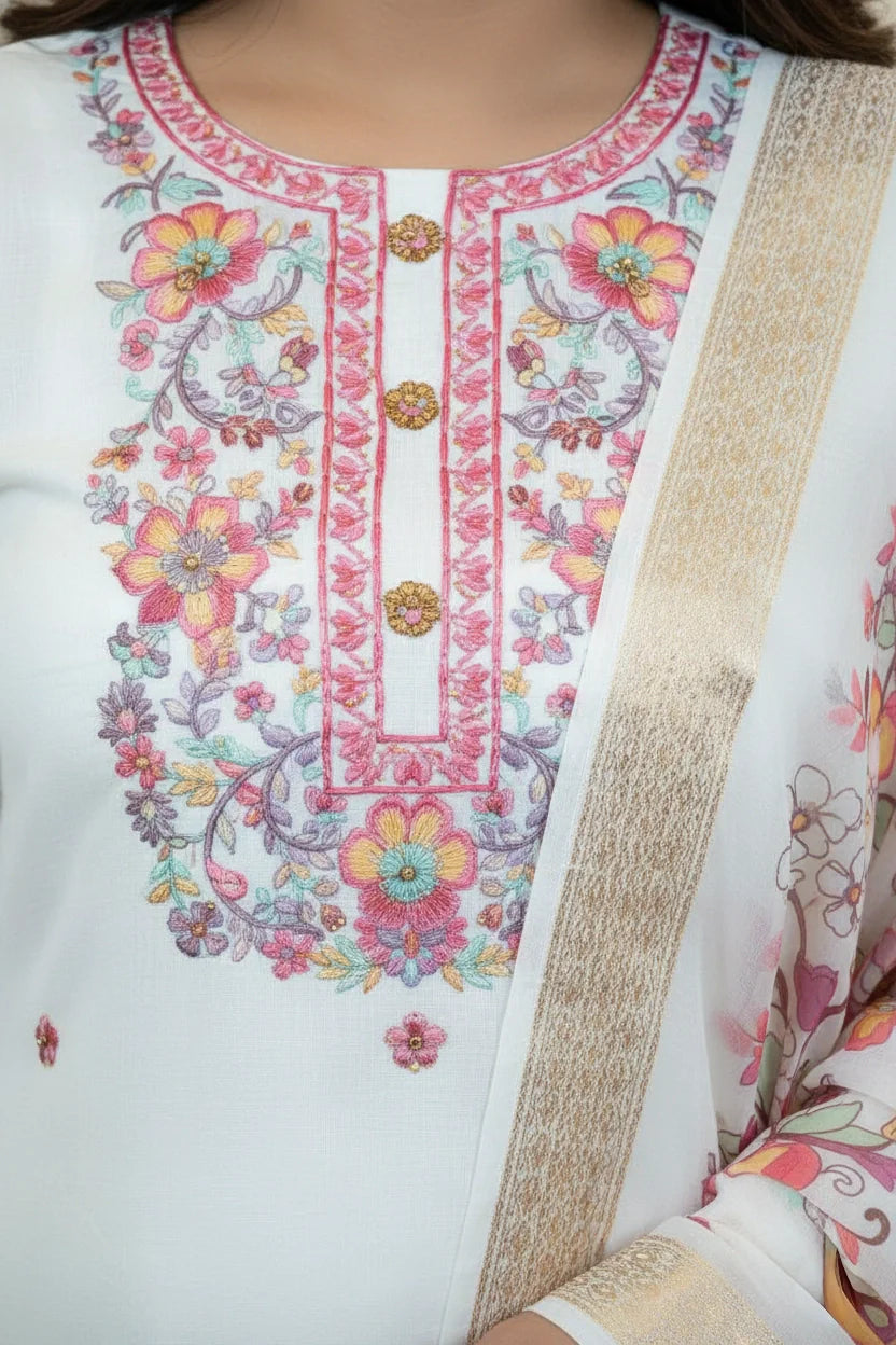White Elegant Kurta