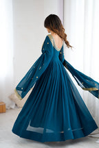 Royal Magenta Gown Set