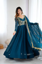 Royal Magenta Gown Set