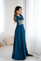 Royal Magenta Gown Set