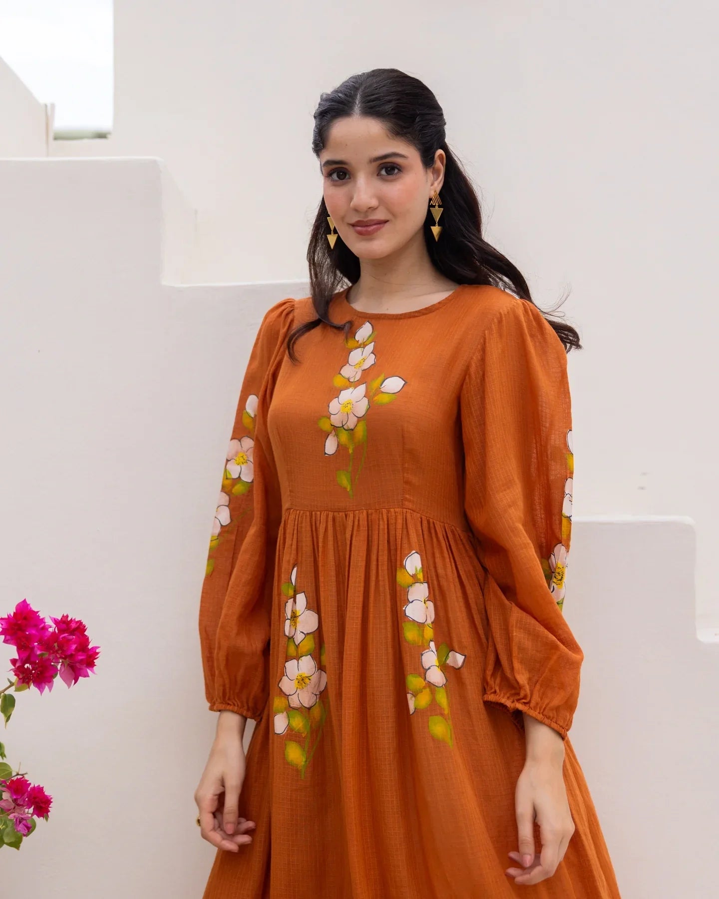 Rust Bloom Dress