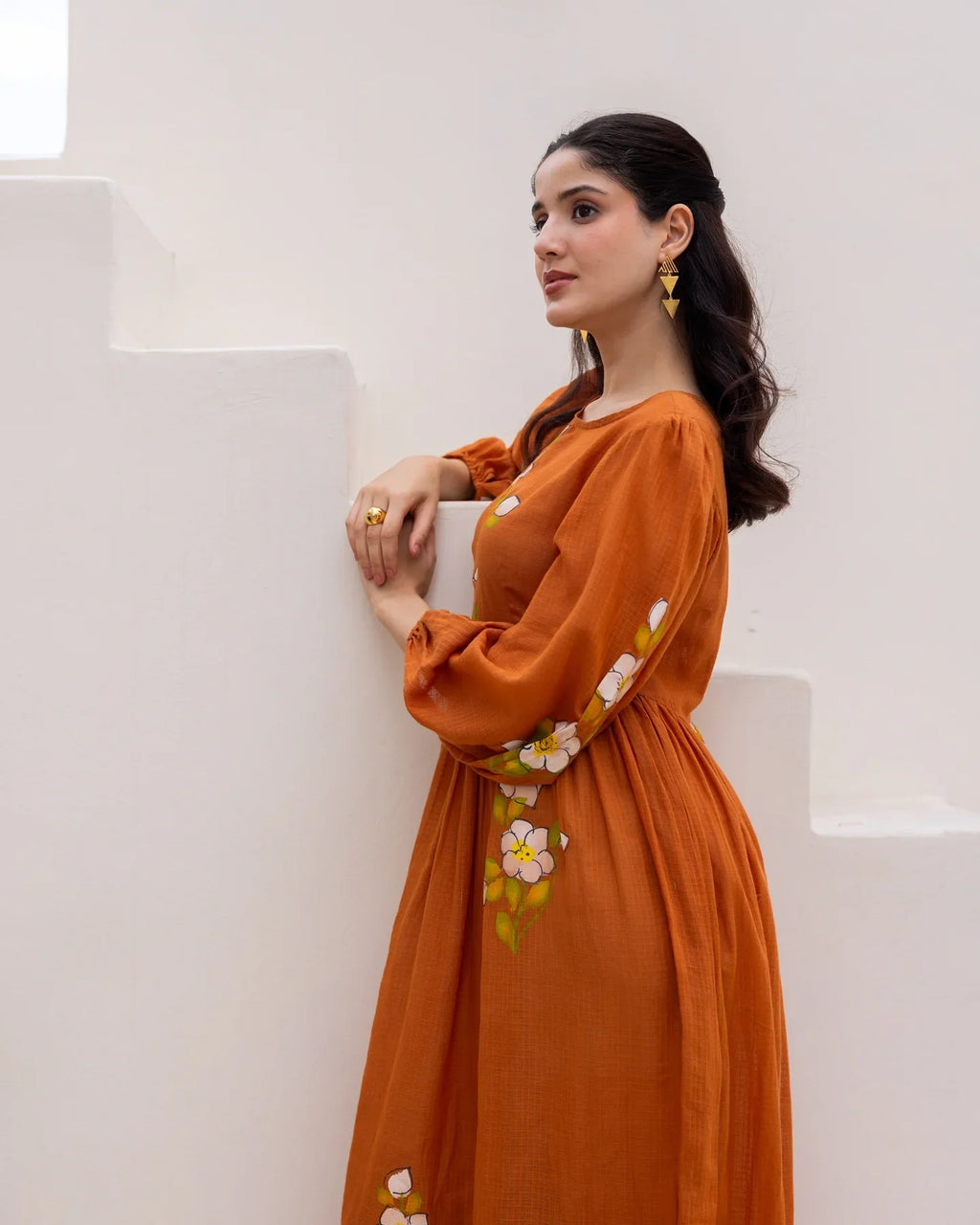 Rust Bloom Dress