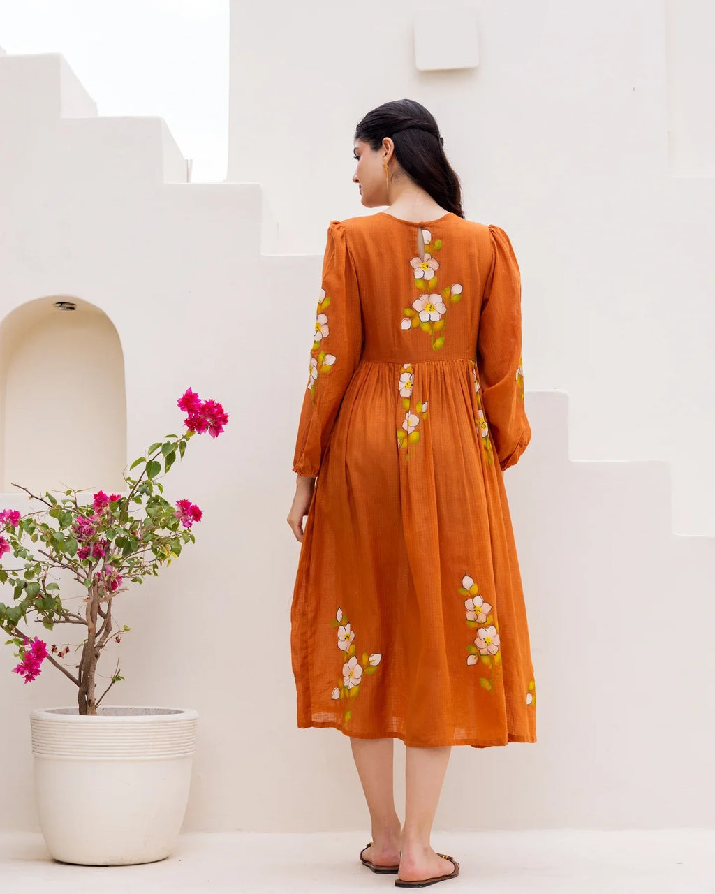 Rust Bloom Dress