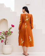 Rust Bloom Dress