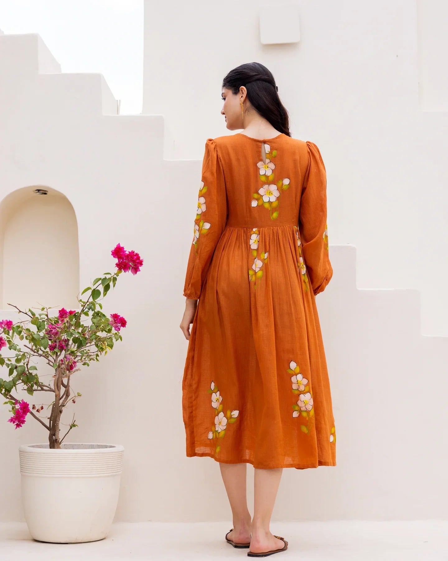Rust Bloom Dress