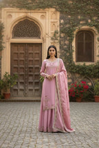 Pink Designer Party Wear Suit