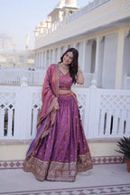 Festive Silk Lehenga Dupatta