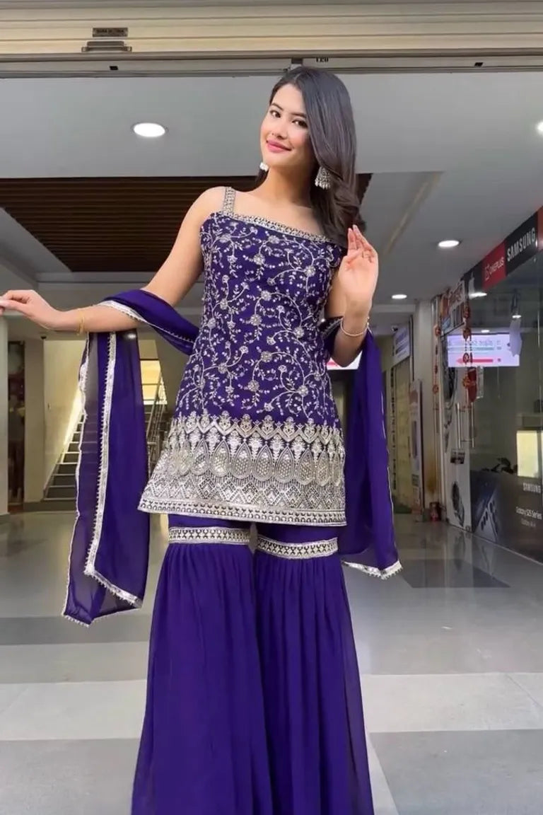Contemporary Sharara with Dupatta