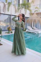 Full Sleeve Party Gown