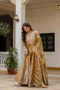 Golden Banarasi Lehenga Set