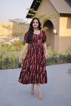 Festive Tiered  Maxi dress