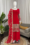 Embroidered Kurta Set with Palazzo