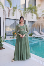 Full Sleeve Party Gown