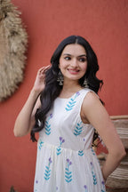 Sleeveless  A-Line Midi Dress