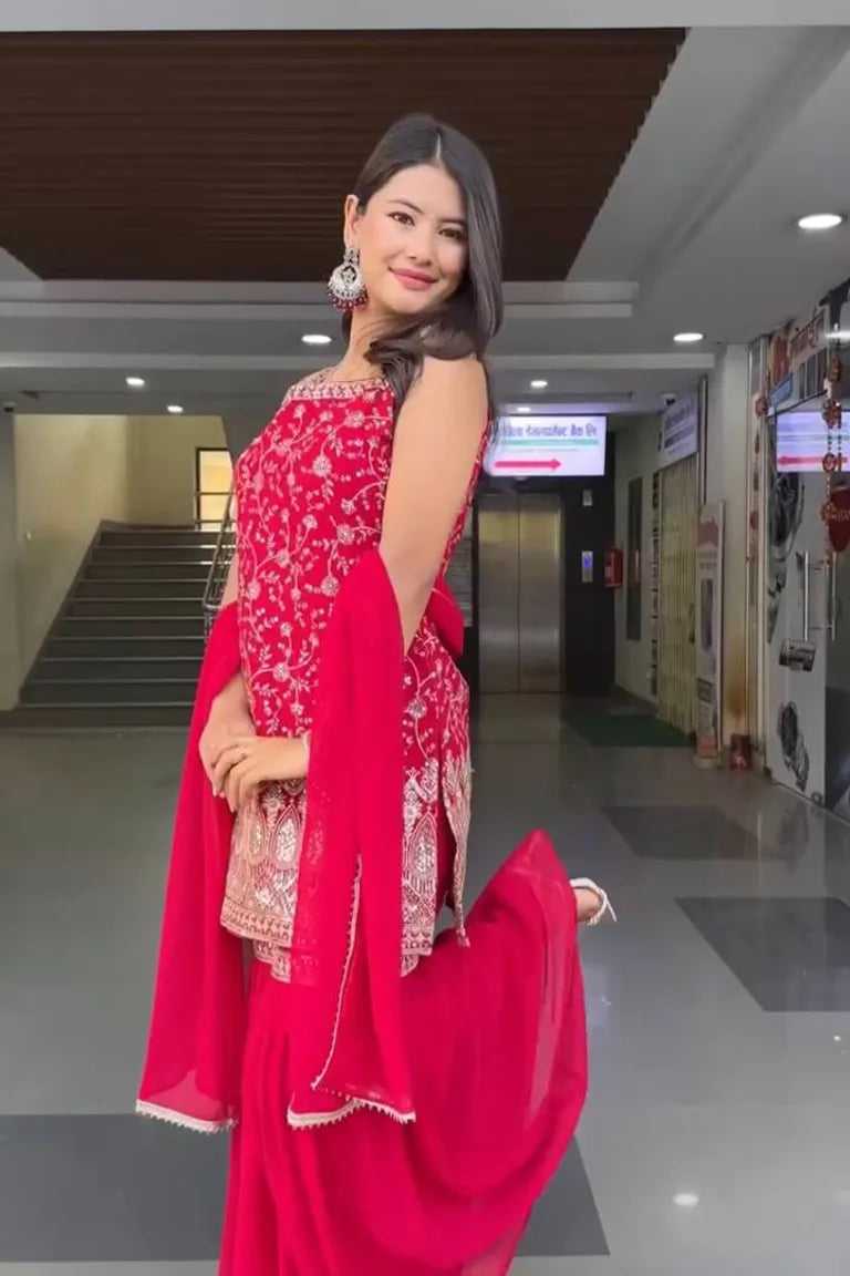 Contemporary Sharara with Dupatta