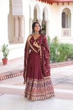 Traditional Embroidered Lehenga Set