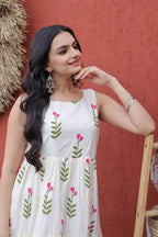 Sleeveless  A-Line Midi Dress