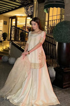 Designer Off-White Kurta Plazo Set
