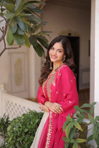 Festive Kali Pattern Gown with Full Sleeves